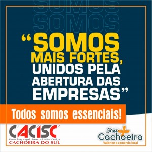 Comrcio e Servios abrem segunda - CACISC comemora adeso de Cachoeira do Sul ao sistema de Cogesto Regional do RS